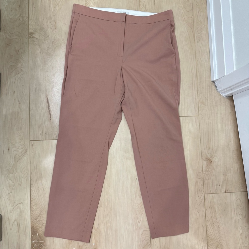 Babaton Wool Blush Pink Trousers